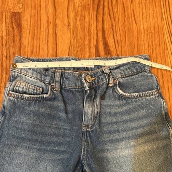 Zara Kids Blue Jeans Size 10 Adjustable in Waist straight Cut - Picture 5 of 6